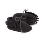 Baby shoes girl suede moccasins - Dark Pink-Fabulous Bargains Galore