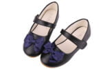 Children's dress shoes with bow - Black