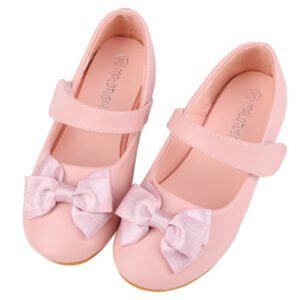 Children's dress shoes with bow - Pink
