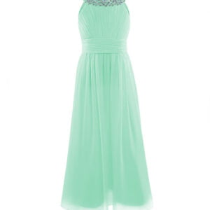 Children's bridesmaid dress-green (1)