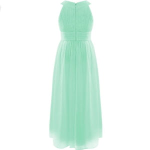 Children's bridesmaid dress-green (2)