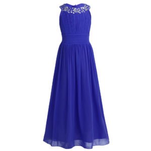 Children's bridesmaid dress-royal-blue (2)