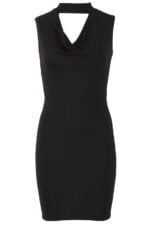 Choker neck bodycon dress - Black-Fabulous Bargains Galore
