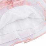 Christening dress for baby girl-pink sash (2)