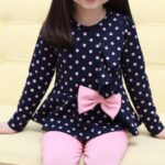 Cute 2 piece sets for girls-navy-blue (5)