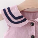 Cute baby girl cotton dress-pink (3)