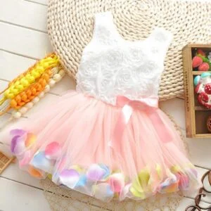 Cute baby girl summer dress - Light Pink