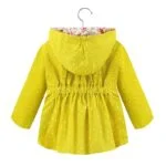 Cute girl windbreaker jacket-yellow 1