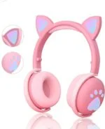 Cute light up cat headphones - Pink (1)