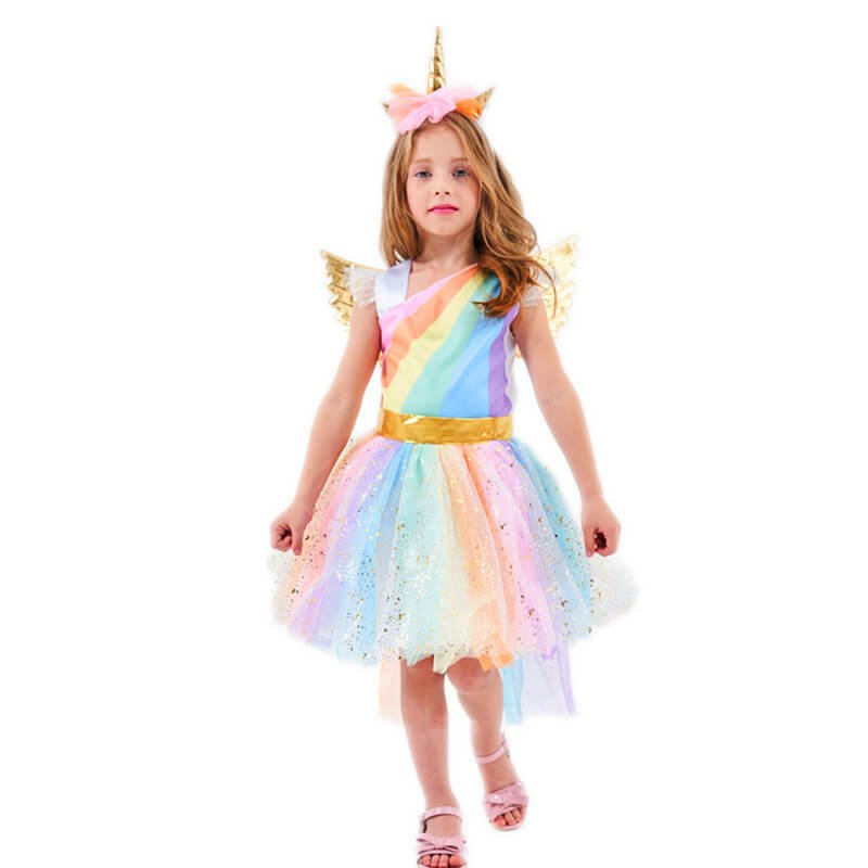 Cute unicorn rainbow dress 3