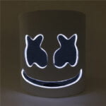 DJ Marshmello mask light up - Orange-Fabulous Bargains Galore
