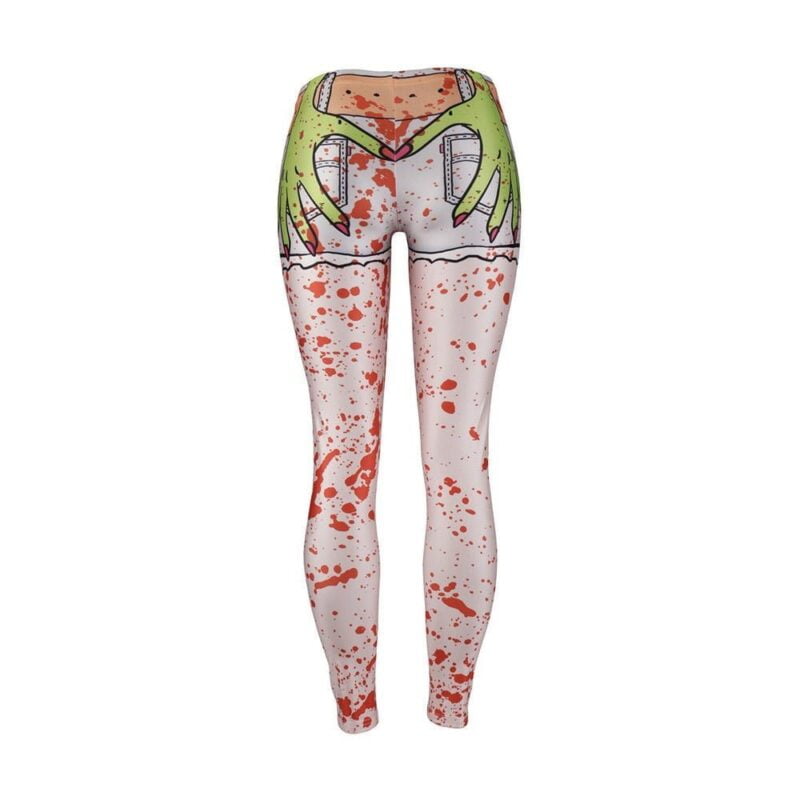 Fake blood splatter print leggings (2)