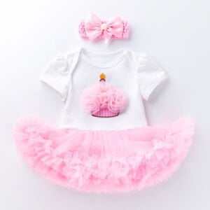 Baby girl birthday tutu outfits - Pink