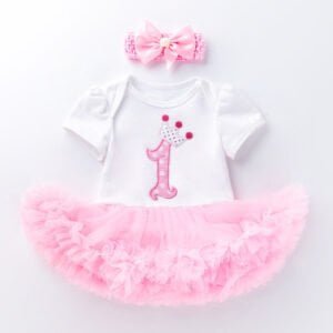 Girl tutu birthday outfit - Pink