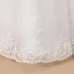 Floor length lace tulle flower girl dress (3)