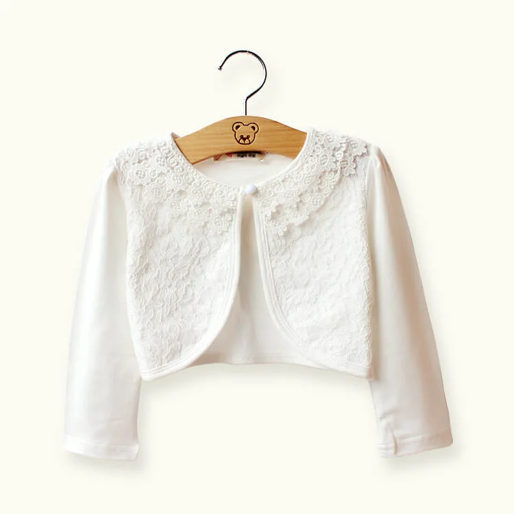 Flower girl hotsell bolero ivory