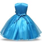 Flower girl sequin tulle dress-blue (4)