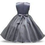 Flower girl sequin tulle dress-grey (1)