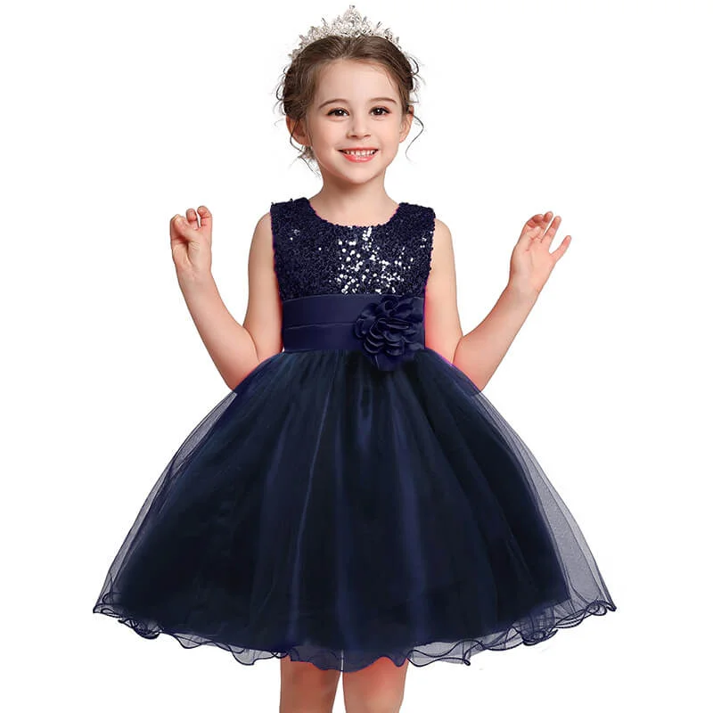 Girls navy hotsell sequin dress