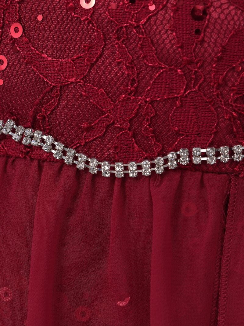 Flower girl dresses summer wedding - Dark Red-Fabulous Bargains Galore