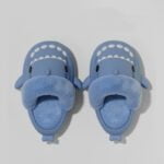 Fluffy shark slippers - Dark Grey-Fabulous Bargains Galore