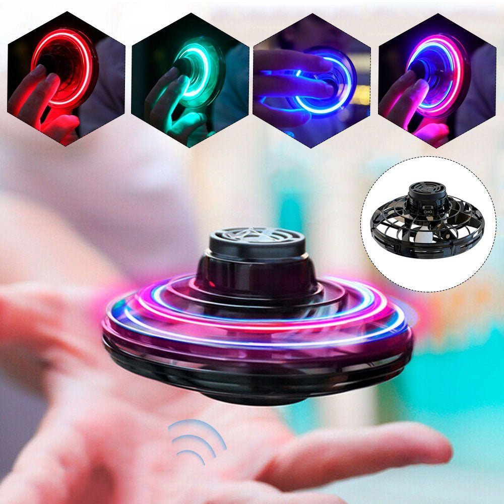 Flying Fidget Spinner With LED Lights - Fun And Easy To Control