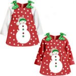 Girl Christmas tunic dress-red-white-polka-dot (2)