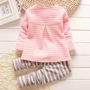 Girl long sleeve outfit - pink
