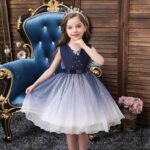 Girl party tulle dress-navy-blue (6)