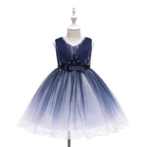 Girl party tulle dress-navy-blue (8)