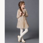 Girl tulle tunic dress-beige (4)