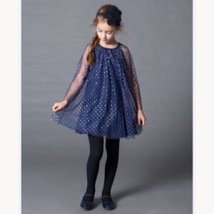 Girl tulle tunic dress-blue (4)