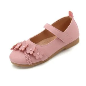 Girls ballerina shoes with flower - Pink