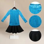 Girls blue long sleeve lace outfit (3)