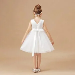 Girls ivory flower girl dress (2)