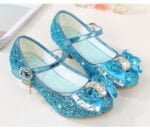 Girls sparkly shoes with heels - Blue-Fabulous Bargains Galore