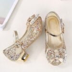 Girls sparkly shoes with heels - Black-Fabulous Bargains Galore