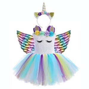 Girls unicorn party dress