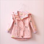 Girls windbreaker jacket with hood - Pink