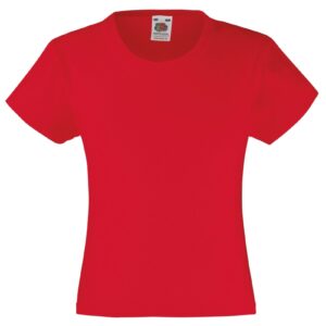 Girls plain t shirts - red