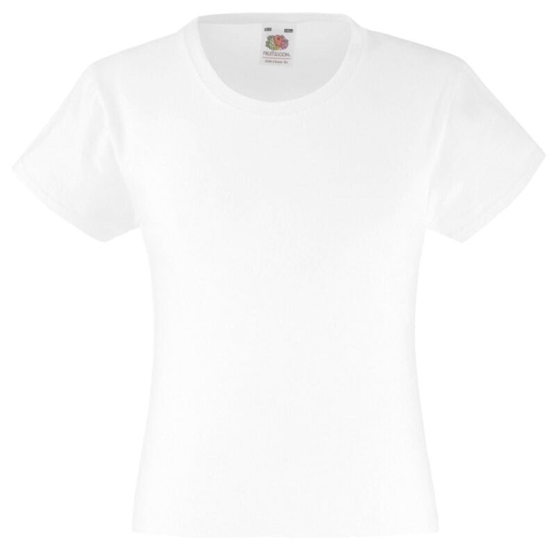 Girls plain t shirts - white
