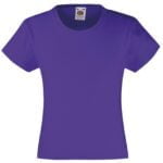 Girls plain t shirts - purple