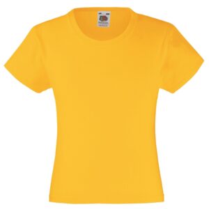 Girls plain t shirts - Yellow-Fabulous Bargains Galore