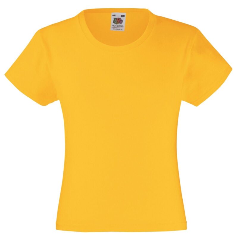 Girls plain t shirts - Yellow-Fabulous Bargains Galore