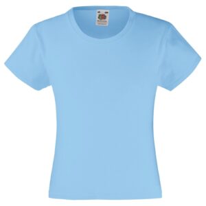 Girls plain t shirts - sky blue