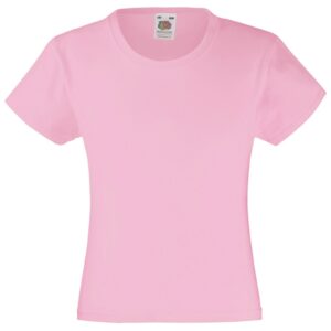 Girls plain t shirts - light pink