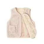 Girls fur vest - Coffee-Fabulous Bargains Galore