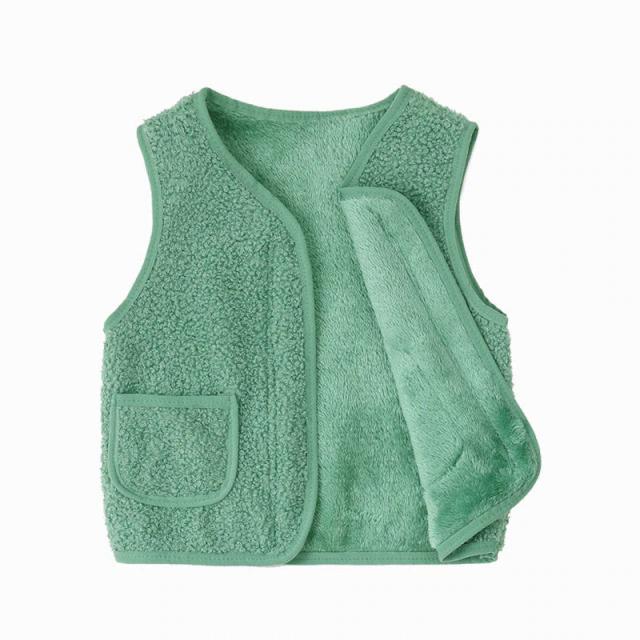 Girls fur vest - Green-Fabulous Bargains Galore