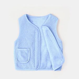 Girls fur vest - Light Blue-Fabulous Bargains Galore