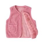 Girls fur vest - Beige-Fabulous Bargains Galore